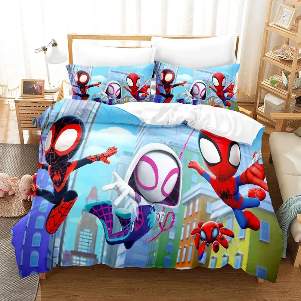 Manga Spider Duvet Cover pillowcase Bedding Bedroom Decoration Children Gift adult Single Double bed Large SizeZip Duvet Cover
