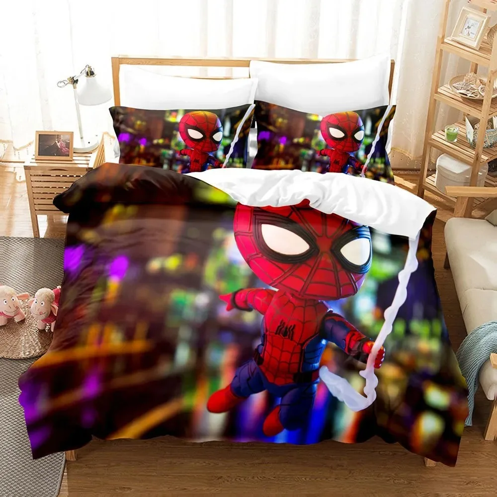 Manga Spider Duvet Cover pillowcase Bedding Bedroom Decoration Children Gift adult Single Double bed Large SizeZip Duvet Cover