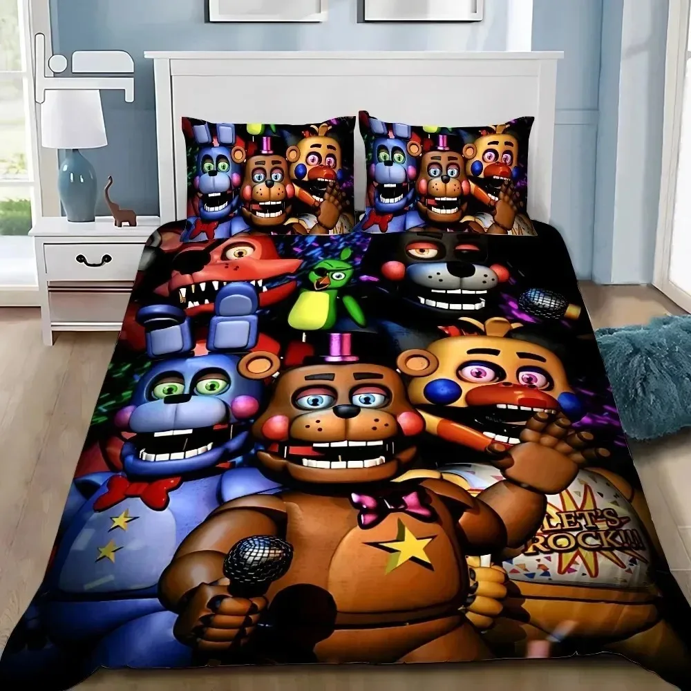 3D Print Freddy Duvet Cover pillowcase Bedding Bedroom Decoration ChildrenGift adult Single Double bed Large SizeZip Duvet Cover