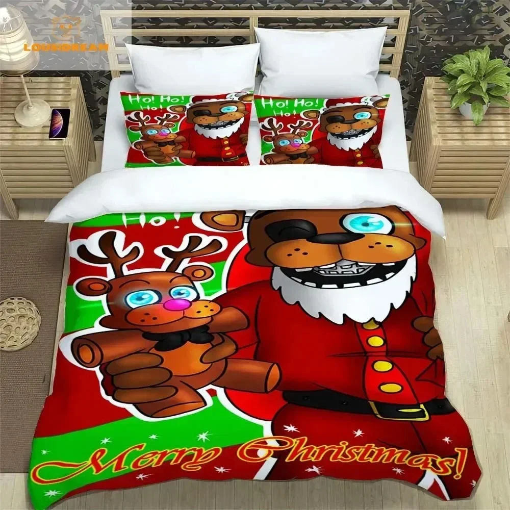 3D Print Freddy Duvet Cover pillowcase Bedding Bedroom Decoration ChildrenGift adult Single Double bed Large SizeZip Duvet Cover