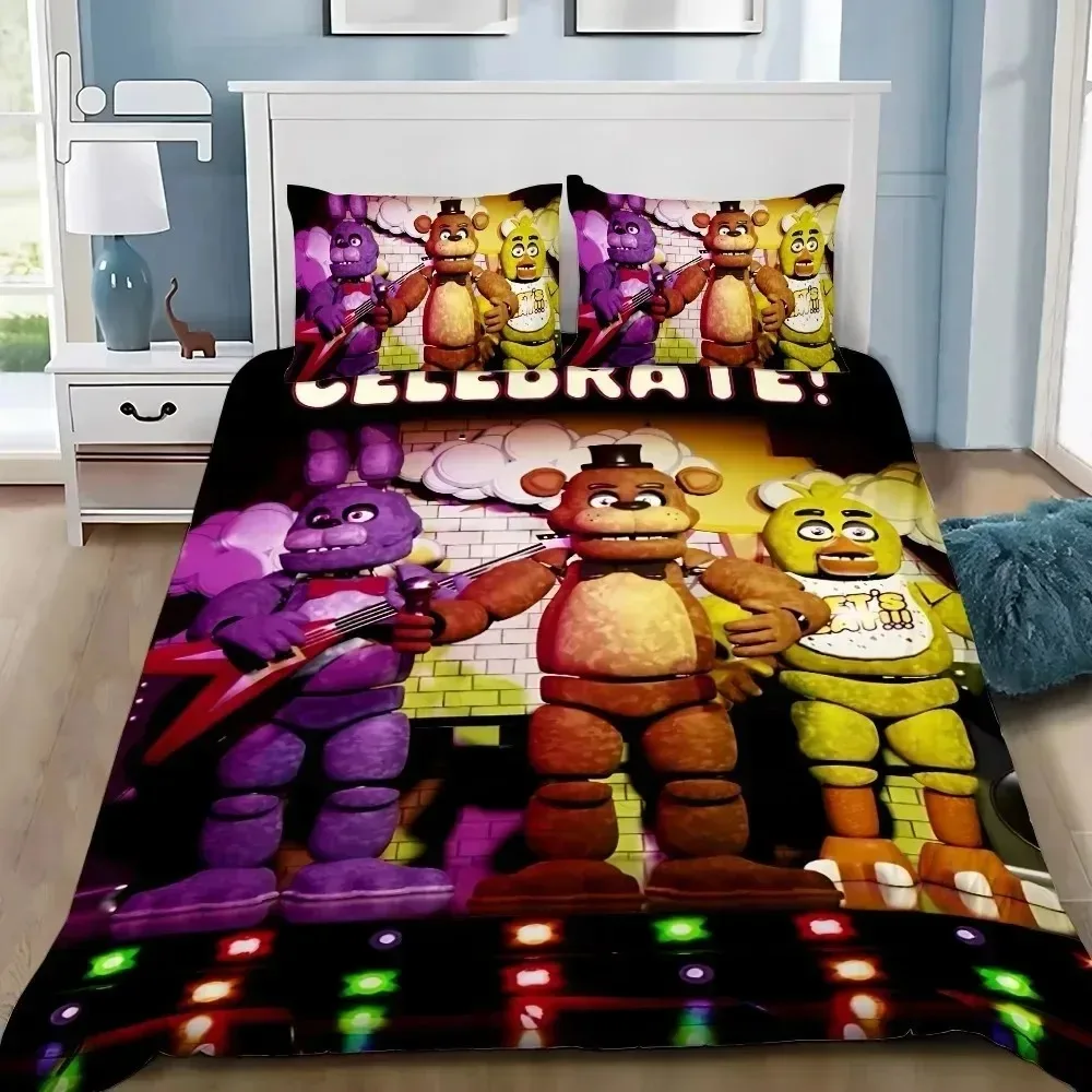 3D Print Freddy Duvet Cover pillowcase Bedding Bedroom Decoration ChildrenGift adult Single Double bed Large SizeZip Duvet Cover