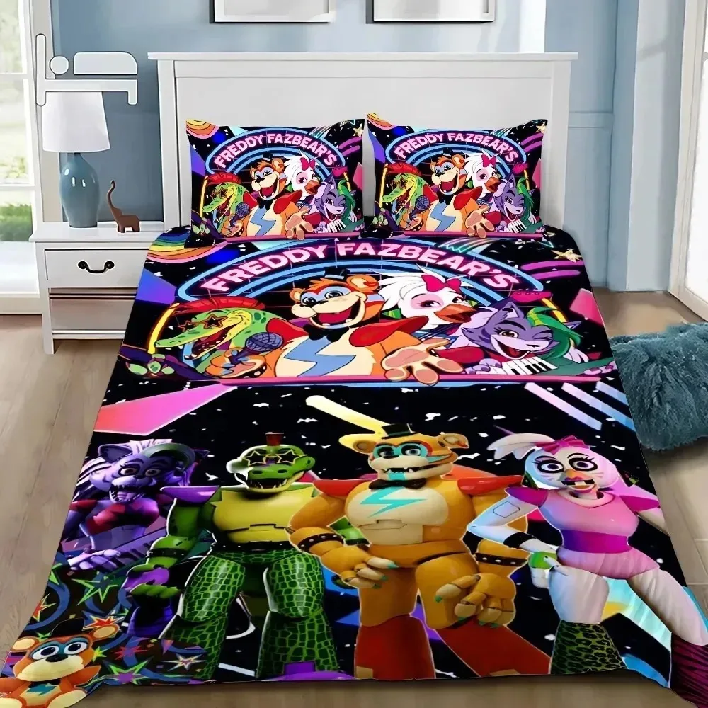 3D Print Freddy Duvet Cover pillowcase Bedding Bedroom Decoration ChildrenGift adult Single Double bed Large SizeZip Duvet Cover