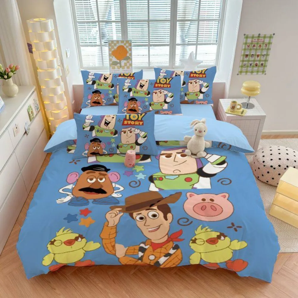 Anime Story Bedding Bedroom Decoration for adults and children with zipper duvet cover microfiber duvet Single Double bed Large