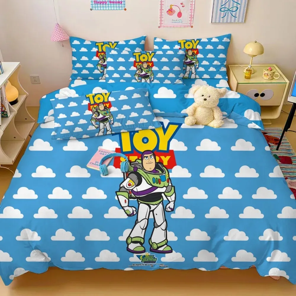 Cartoon Story Duvet Cover pillowcase Bedding Bedroom Decoration Children Gift adult Single Double bed Large SizeZip Duvet Cover
