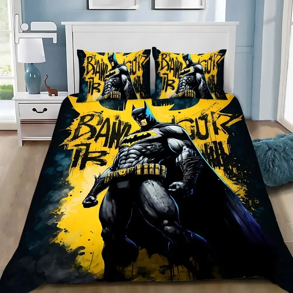 Black Bat Duvet Cover pillowcase Bedding Bedroom Decoration Children Gift adult Single Double bed Large SizeZip Duvet Cover