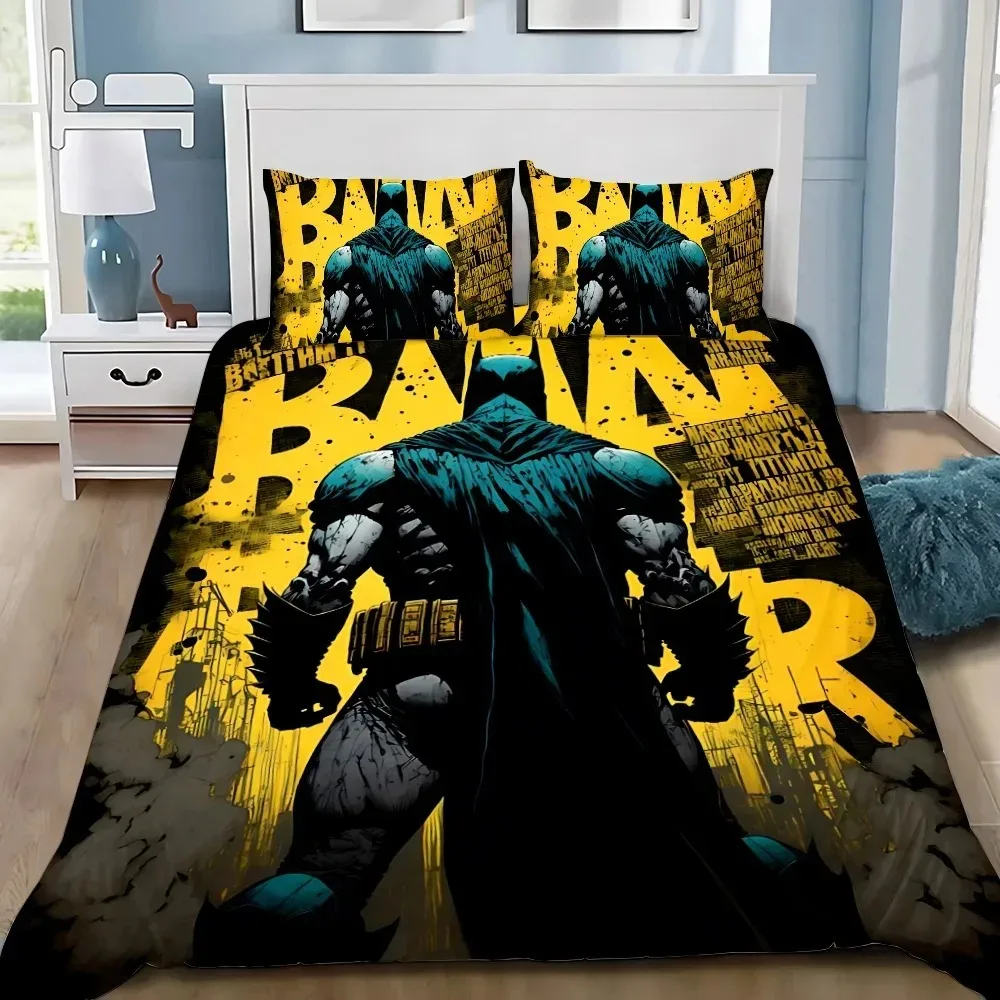 Black Bat Duvet Cover pillowcase Bedding Bedroom Decoration Children Gift adult Single Double bed Large SizeZip Duvet Cover