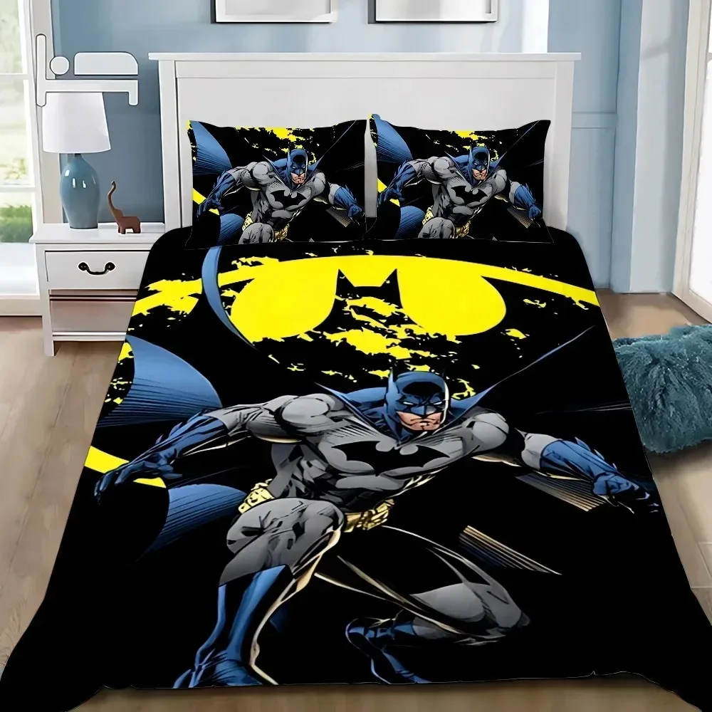 Black Bat Duvet Cover pillowcase Bedding Bedroom Decoration Children Gift adult Single Double bed Large SizeZip Duvet Cover