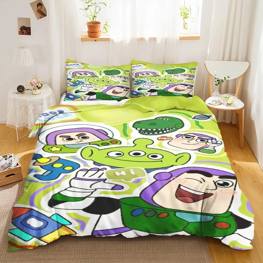Anime Story Bedding Bedroom Decoration for adults and children with zipper duvet cover microfiber duvet Single Double bed Large