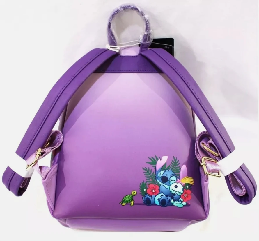 Lilo & Stitch Scrump Reading Mini Backpack Children Backpack Pu Leather Student Backpack Stationery Christmas Gift