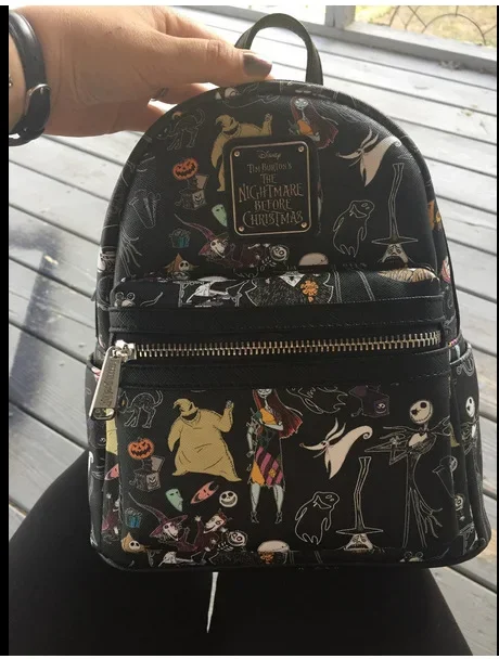 The Nightmare Before Christmas Mini Backpack PU Leather Women Fashion Backpack Christmas Gifts